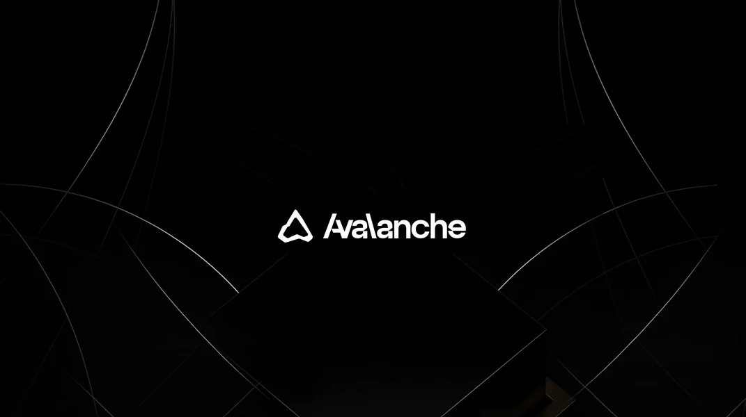 Avalanche wordmark and triangle mark on black